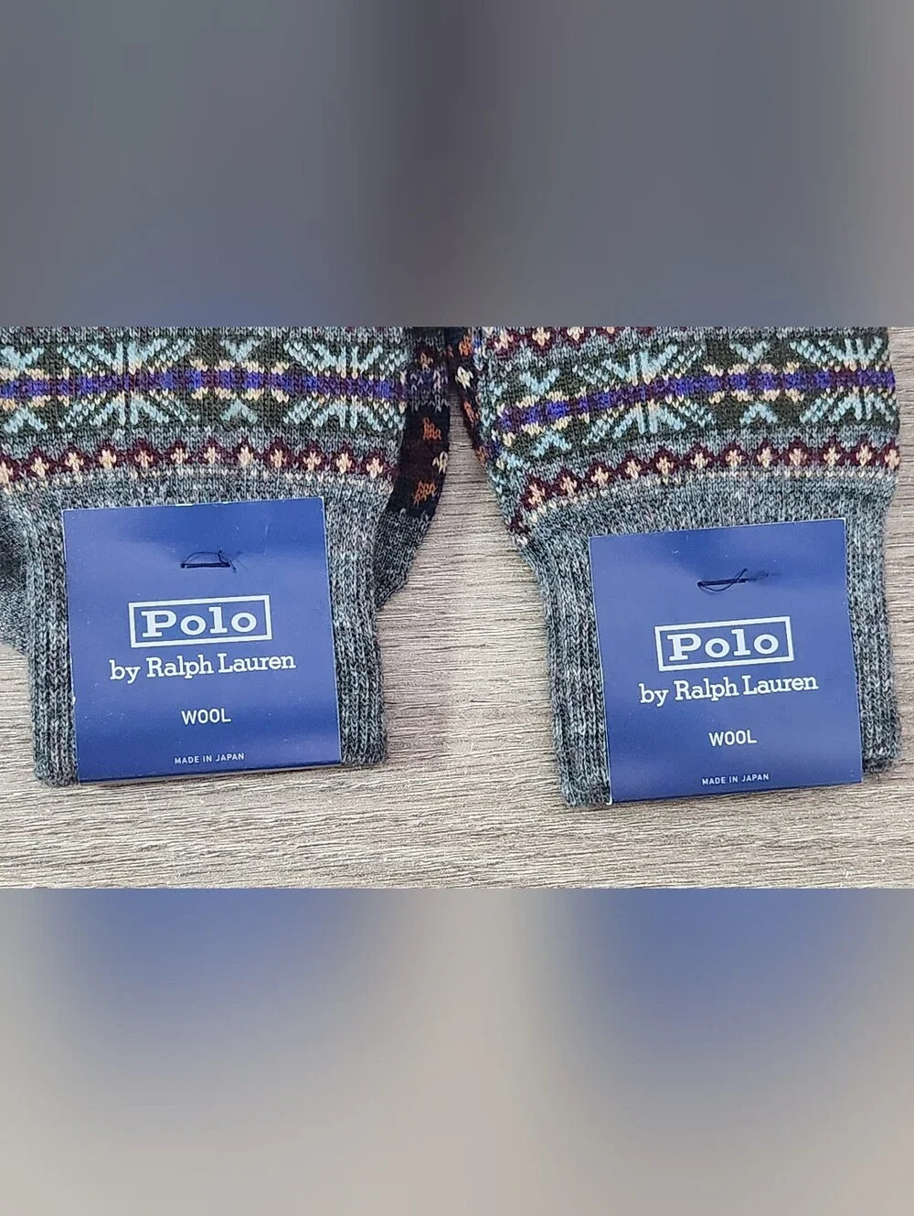Polo Ralph Lauren Fair Isle Wool Blend Dress Socks